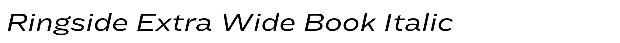 Ringside Extra Wide Book Italic image